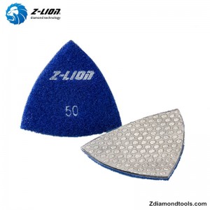 ZL-QH18 진공 납땜 다이아몬드 삼각 연마 패드